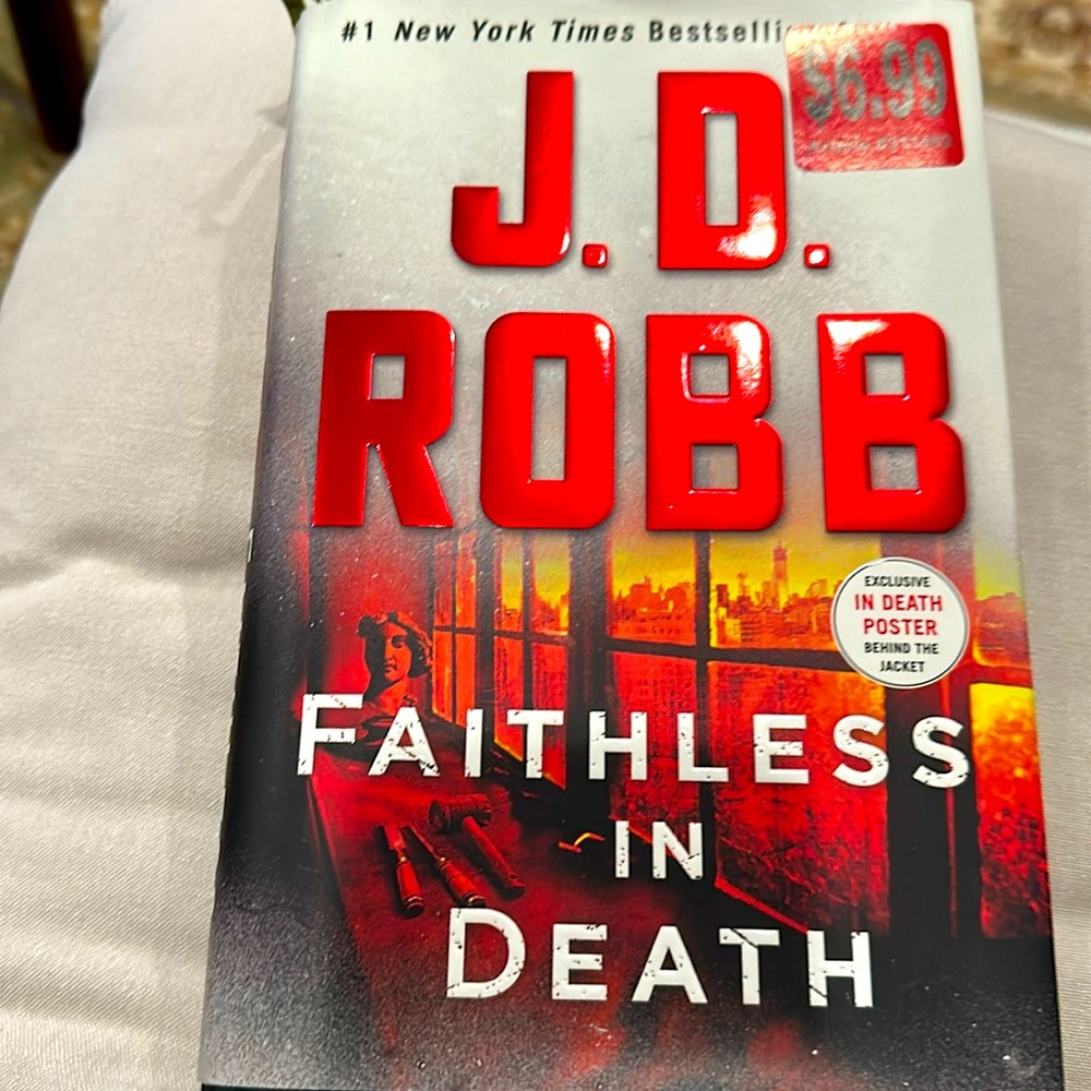 J.D. Robb Faithless in Death hardcover novel, thriller suspense